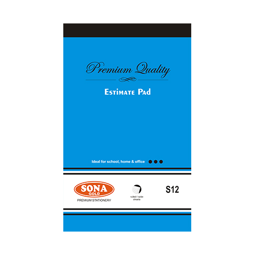 sona gold Estimate Pad 2